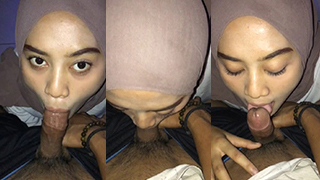 Dinda Berhijab Tapi Genit, Habis Pulang Sekolah Langsung Dijemput Buat Sepong