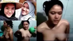 Kakak Adik Mandi Telanjang Dengan Hijab Yang Menggoda